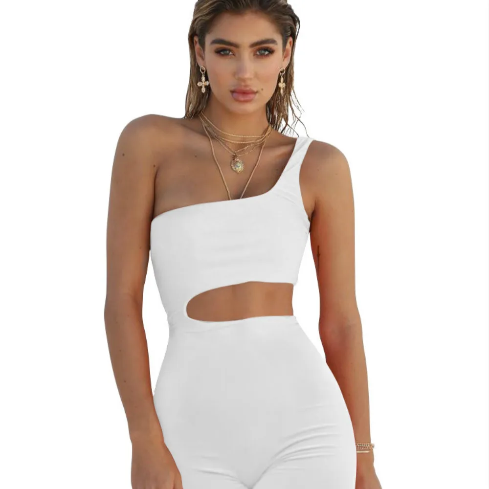 Новинка лета 2021 Модный комбинезон европейский и американский сексуальный с