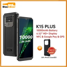 Oukitel k15 plus smartphone 6.52 Polegada 3gb ram 32gb rom celular quad core android 10 telefone móvel mt6761 13mp nfc 10000mah (2)