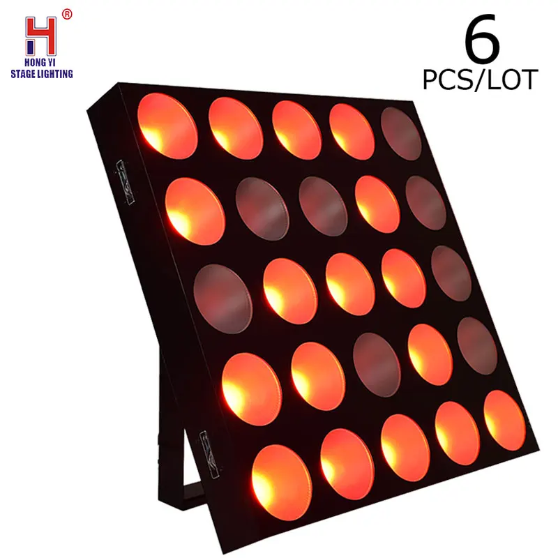 25x10 Вт rgb 3в1 dmx светодиодный матричный моющийся светильник COB светильник для зрителей s светодиодный матричный Блиндер светильник DMX сценический светильник для шоу-концерта 6 шт./лот