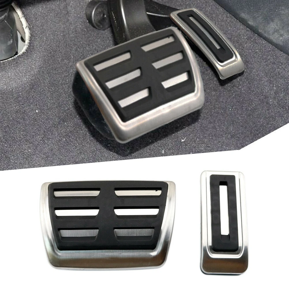 

CITALL 2 шт. с автоматической коробкой передач топлива чехол для педали газа, тормоза, которые подходят для VW Multivan T5 T6 транспортер T5 T6 Caravelle T6