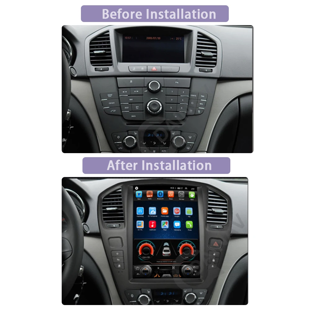 Вертикальный экран Android Автомобильный GPS навигатор для buick regal BJ 2008 автомобильный