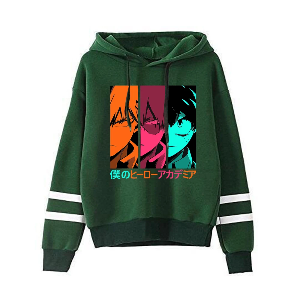 

Anime My Hero Academia Hoodie Pocketless Sleeve Women Men's Sweatshirt Harajuku Streetwear Manga Fashion Clothes Plus Size