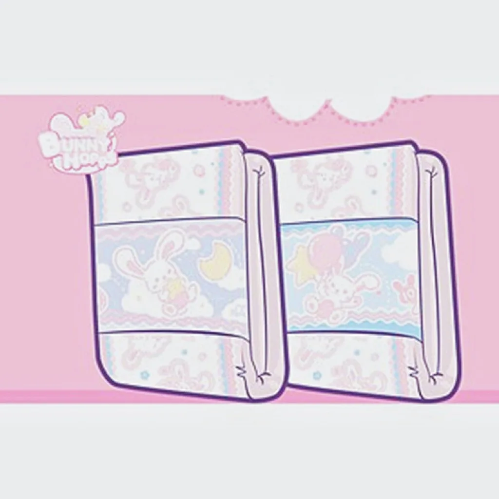 

ABDL adult baby diapers DDLG bebe cute pink powder rabbit ultra-thick diapers lover high-absorption diaper diaper trial Free M/L