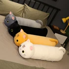 Kawaii, длинный плюшевый Кот, плюшевая подушка, плюшевые животные, подарки для девочек, игрушка для детей, домашний декор
