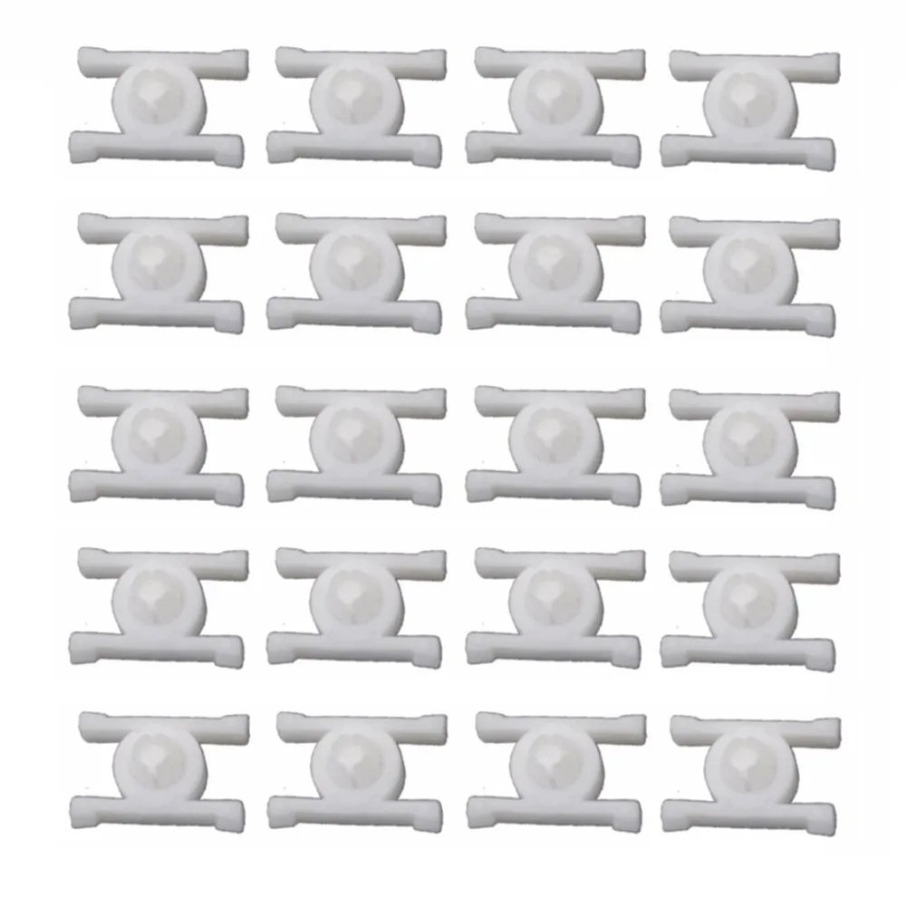 

20x White Nylon Car Clips For BMW E10 1968-1976 2002 Rocker Moulding Car Panel Door Moulding Clip Retainer