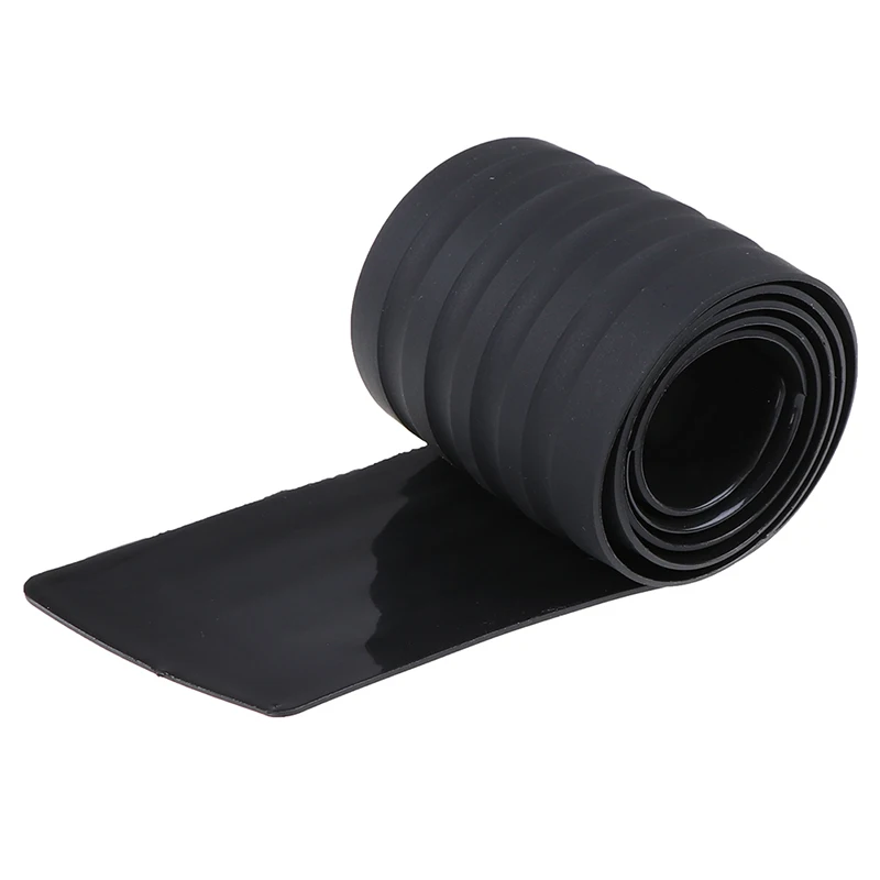 

Black Car Rear Bumper Sill Protector Plate Rubber Cover Guard Pad Moulding Trim