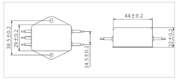 Анти-помех AC 220V питания фильтр ЭМП очиститель звука CW1B-L 1A 3A6A10A