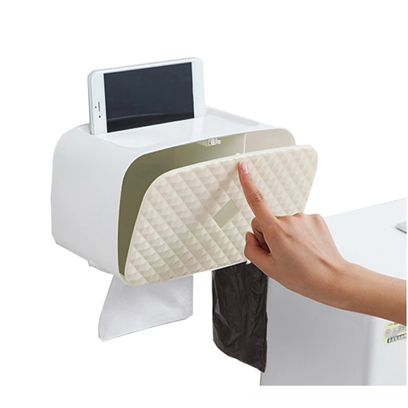 

Tissue Box Wall Mounted Paper Roll Holder Kitchen Paper Dispenser for Hotel Toilet Paper Dispenser Bathroom