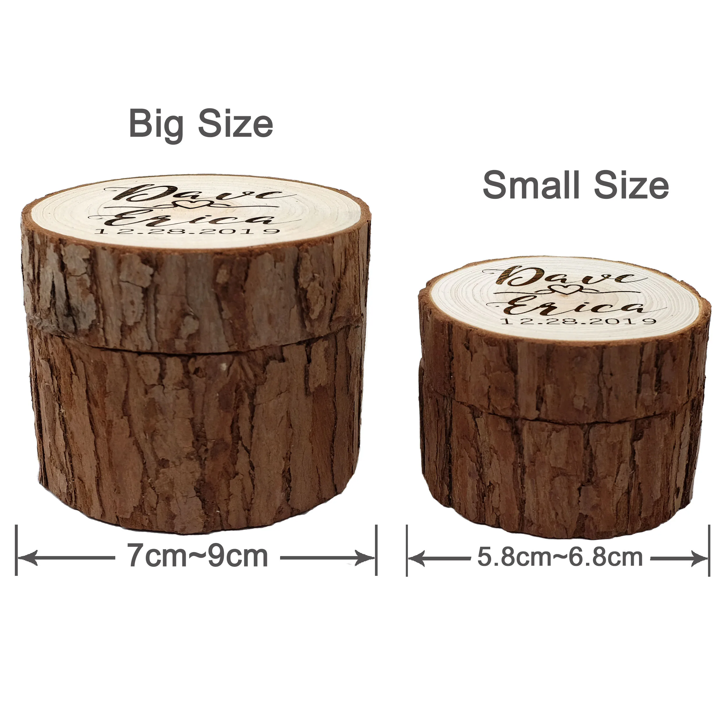 Коробка для колец в деревенском стиле коробка с гравировкой на заказ подушка