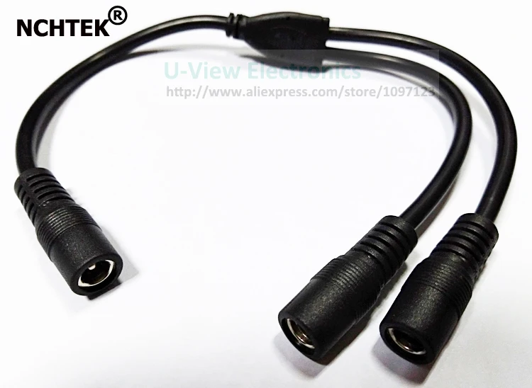 NCHTEK 18AWG DC 5 5x2 1 мм Женский к двойному 5*2 штекер Адаптер кабель около 30 см/Бесплатная