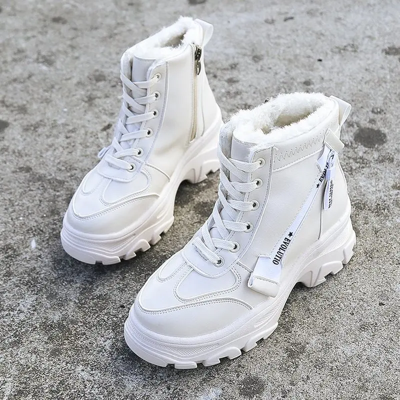 Зимние сапоги 2019 г. новые ботильоны женские зимние из хлопка Женская Теплая обувь