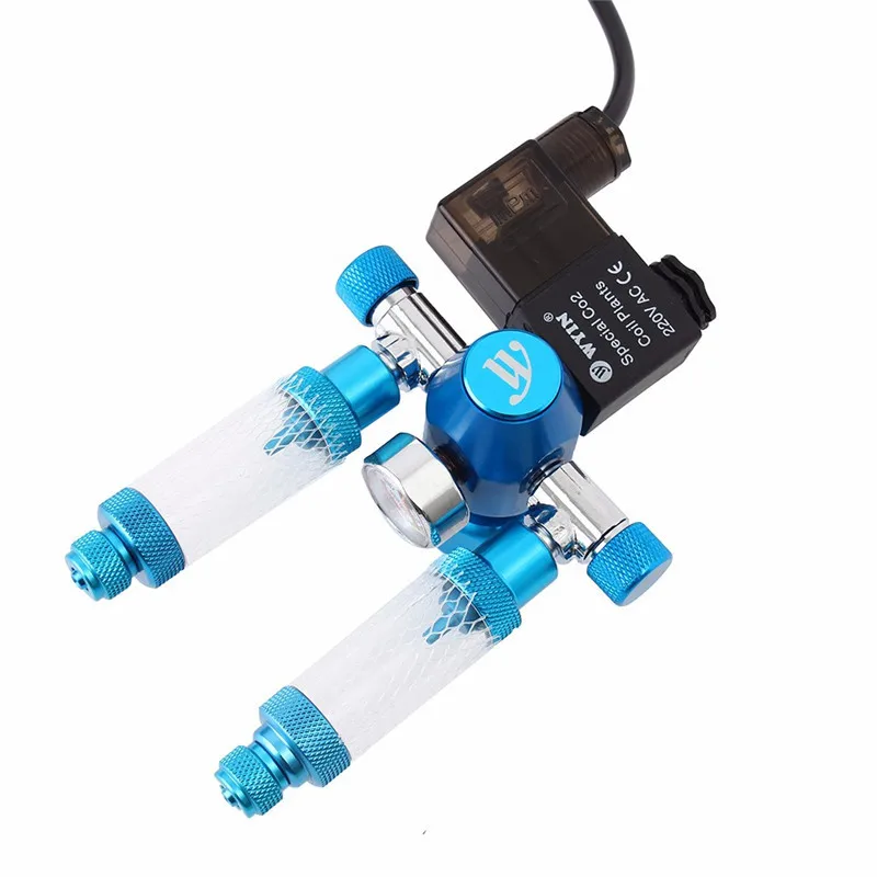 Магнитный соленоидный контрольный клапан 1 комплект аквариумный регулятор CO2 220 В