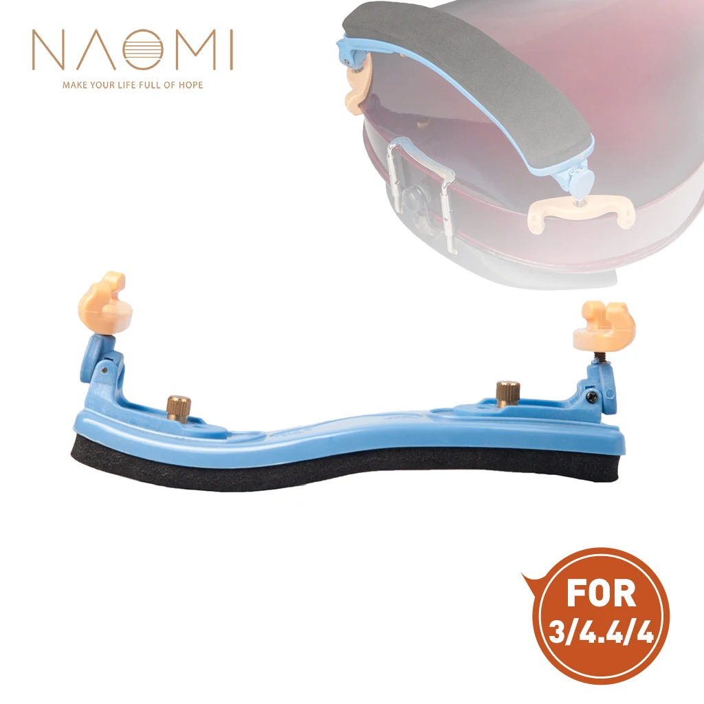 

NAOMI Violin Shoulder Rest Adjustable 3/4 4/4 Violin/Fiddle Shoulder Rest Plastic And Foam Shoulder Rest W/ Soft Pad