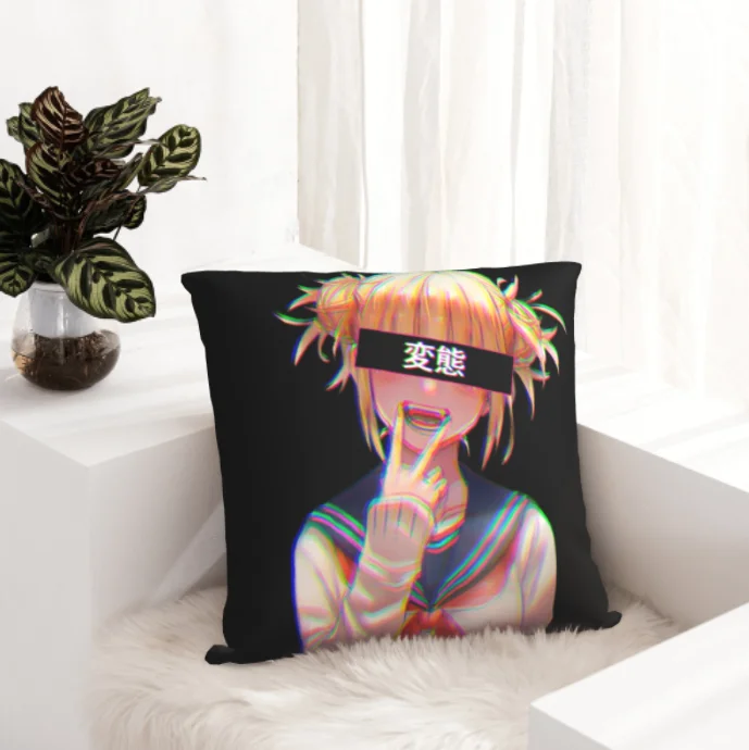 

Великолепный химико Тога наволочка с аниме принтом для подушки Чехол для дивана наволочка для подушки