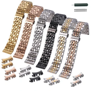 Ремешок для наручных часов, универсальный, из нержавеющей стали, металлический, 12, 14, 16, 18, 20, 22, 24, 26 мм