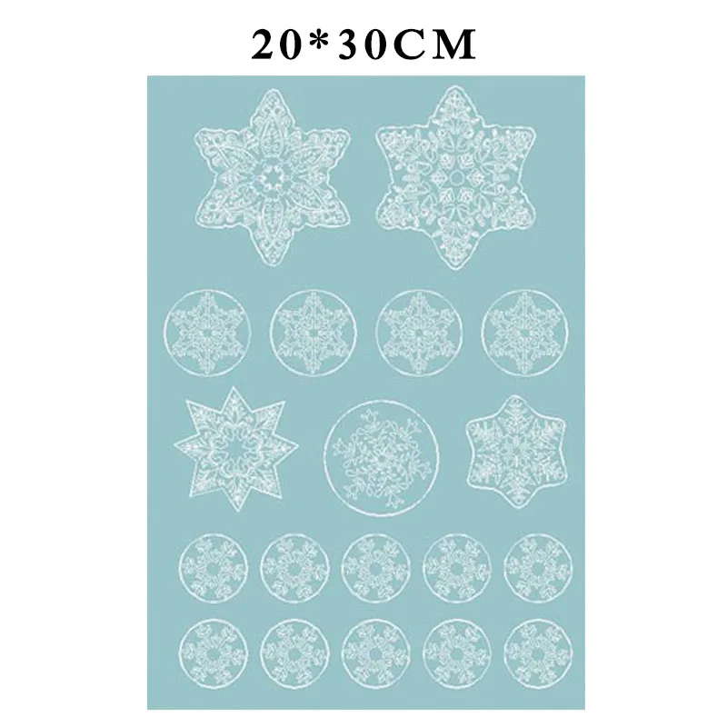 Двухсторонняя водостойкая Наклейка на стену из ПВХ с изображением Деда Мороза