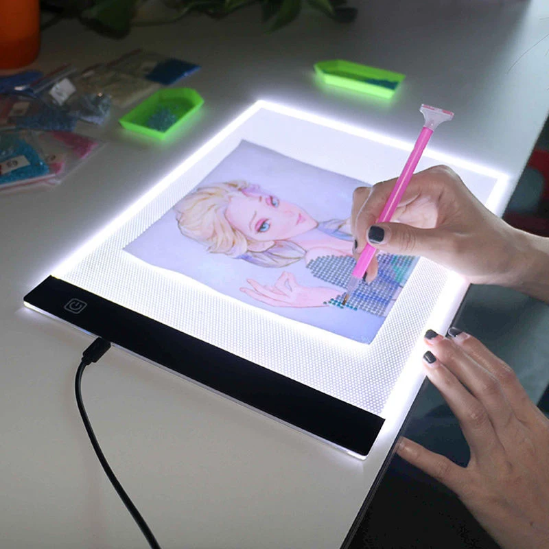

A4/A5A3 Size Led Light Pad Eye Protection Easier for Diamond Painting Embroidery Sale Three Level Dimmable Painting Pad