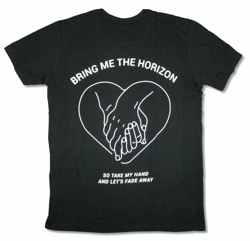 Bring Me The Horizon Take My Hand увядает черная футболка новая Bmth из дышащей ткани| |