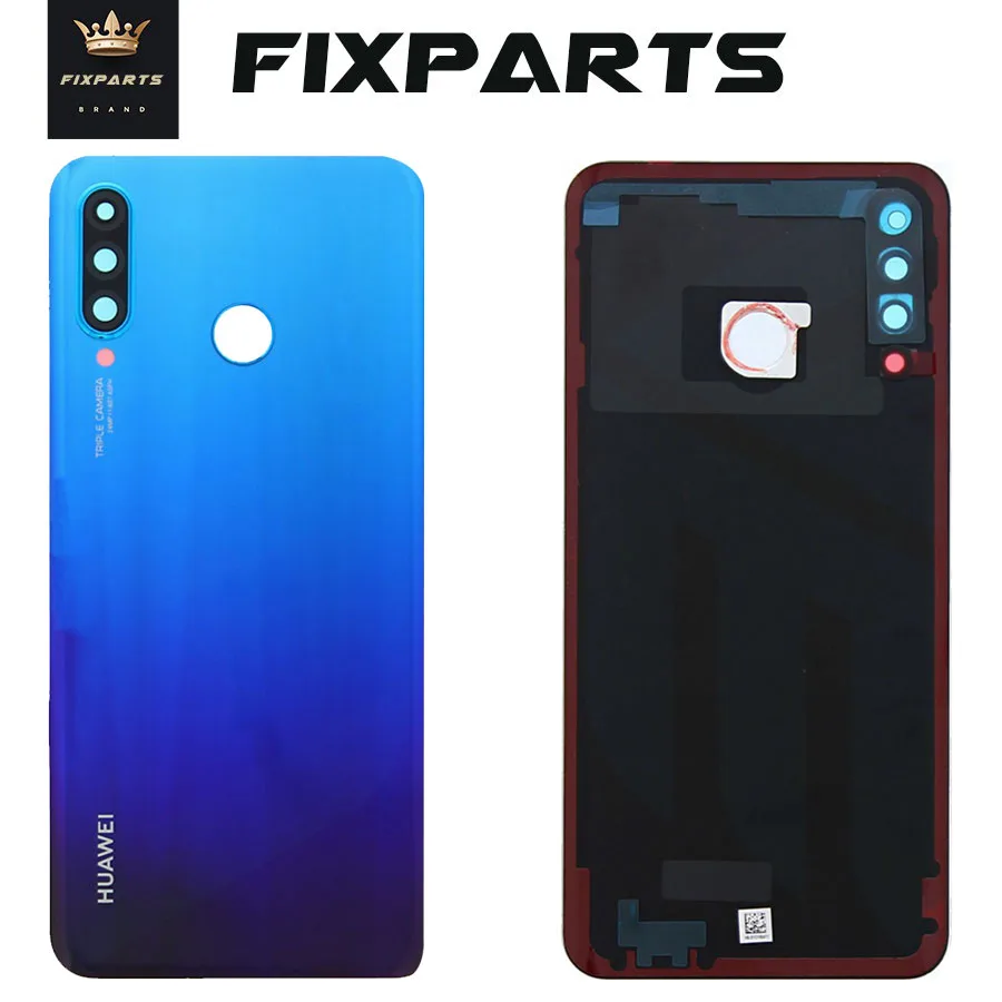 Оригинальное заднее стекло Huawei P30 Lite крышка батареи задняя дверь Корпус чехол с