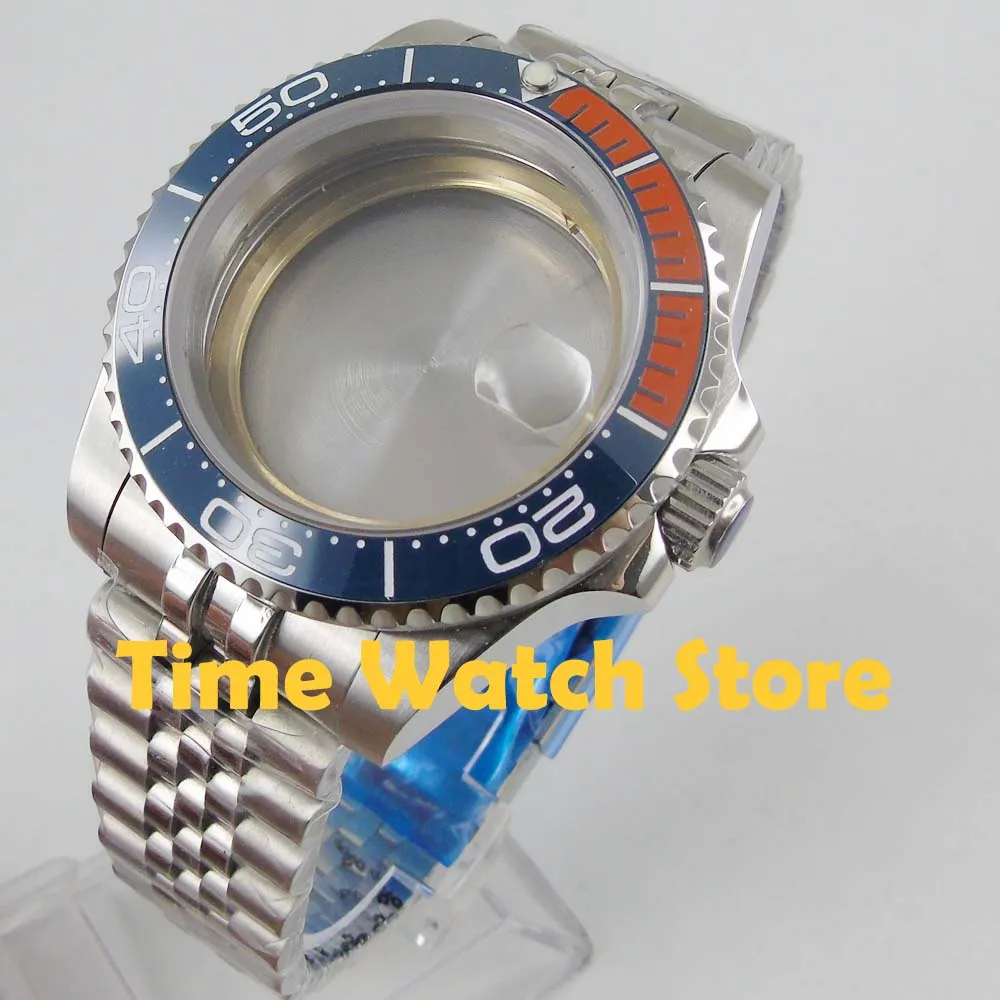 Корпус для часов 40 мм водонепроницаемый юбилейный браслет сапфировое стекло