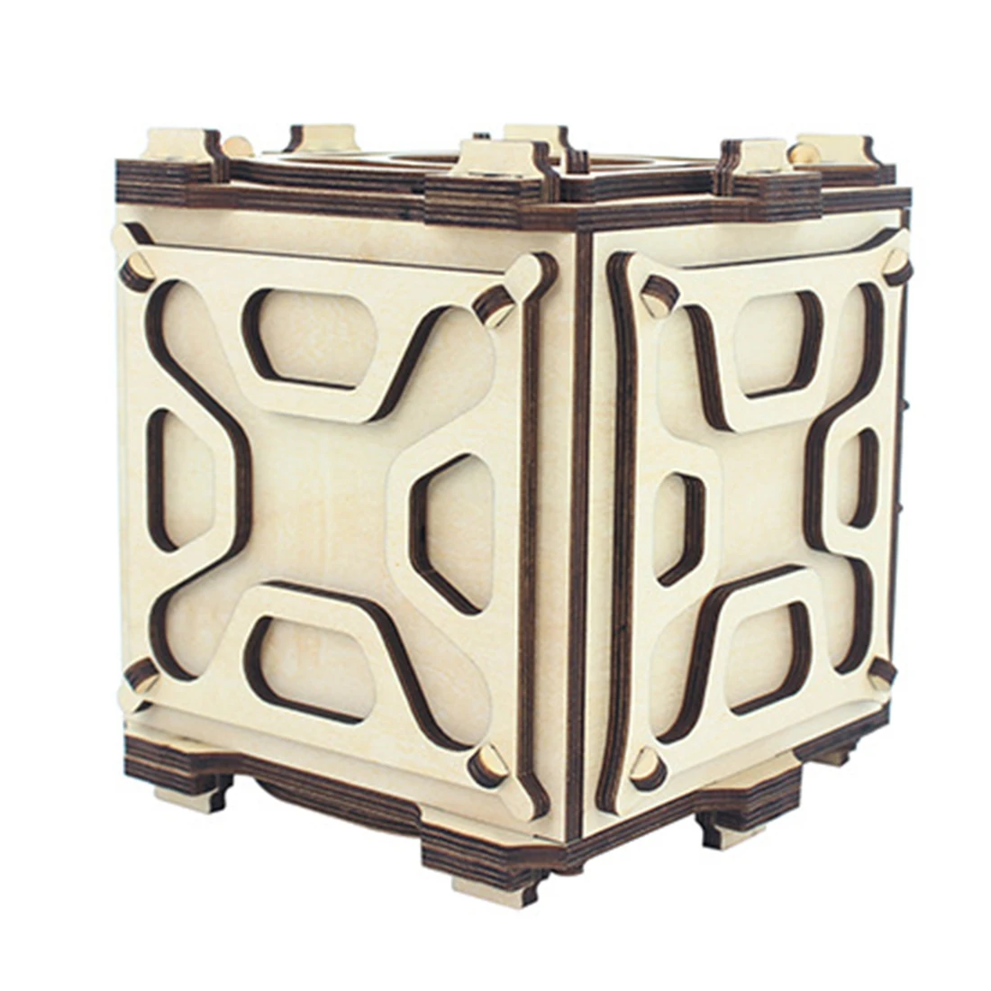 Деревянная креативная коробка для пазлов сделай сам сборная модель игрушка