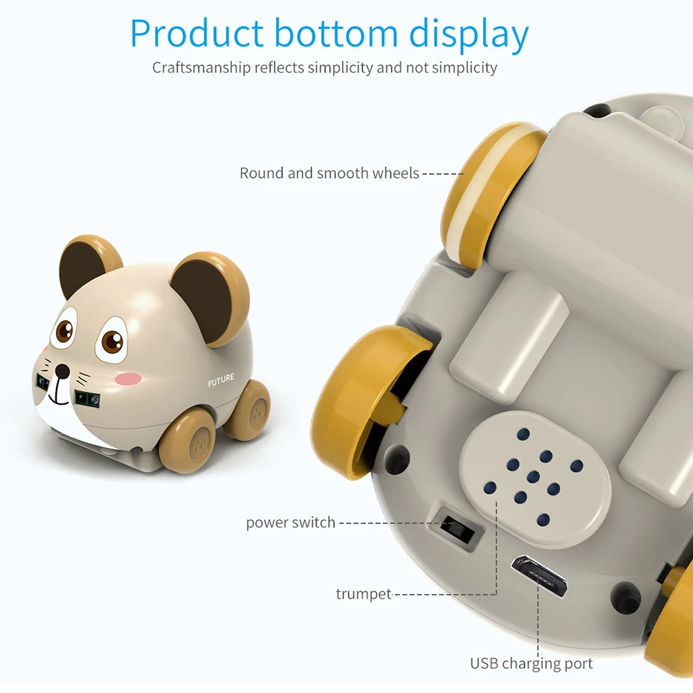 

Kids Car Toy Gesture Sensing Control Toys With Light Music Functions Rotating RC Car Toy Perfect Gift For Children Boys Girls