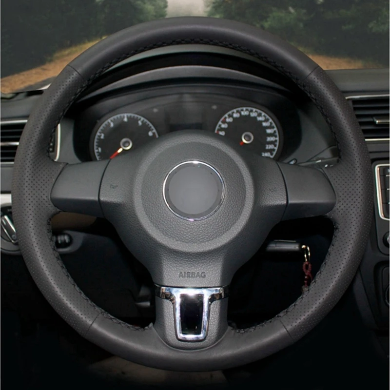 Рулевое колесо крышка из искусственной кожи чехол рулевого колеса автомобиля