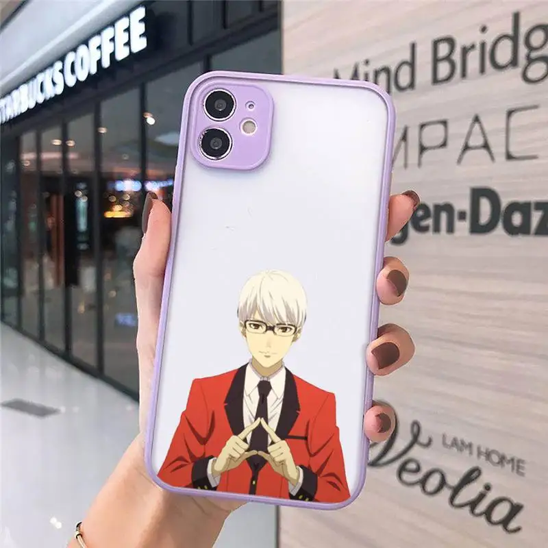 

Japan anime Kakegurui Phone Cases matte transparent For iphone 7 8 11 12 plus mini x xs xr pro max cover