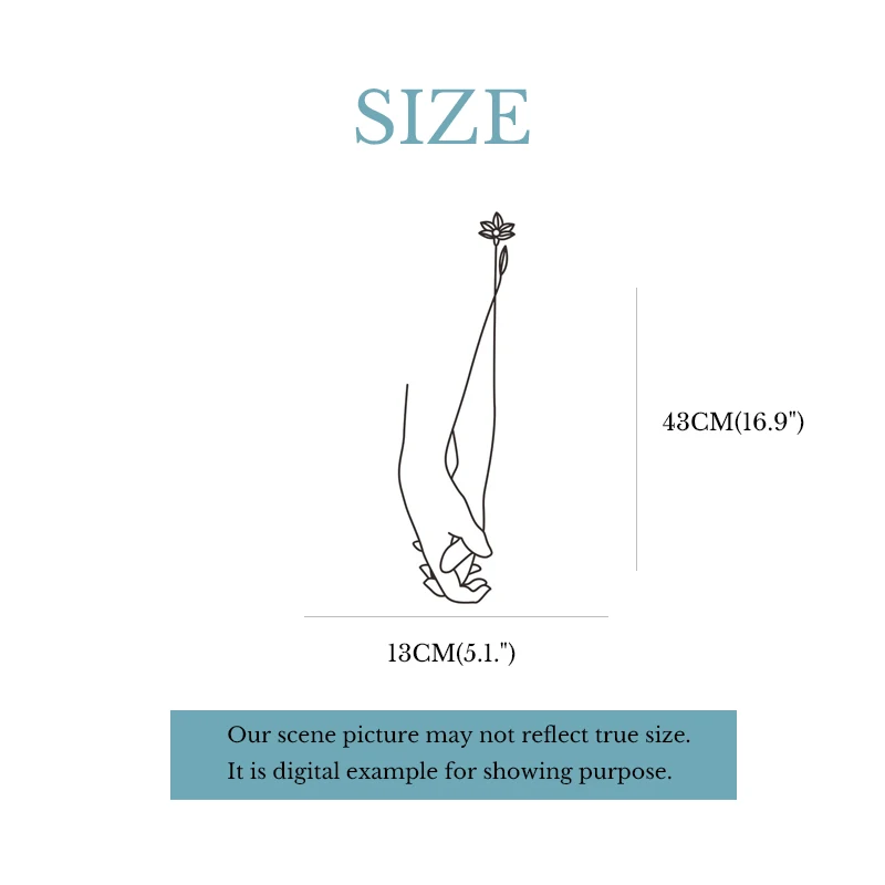Две руки бумажные настенные наклейки Ins домашний декор | Дом и сад