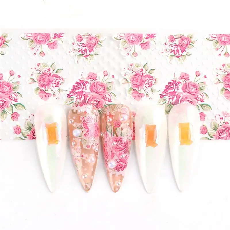 

10 Sheets Kapmore Colorful Flower Nail Art Foil Creative Leopard Nail Foil Nail Transfer Sticker Nails Accessories Decoration