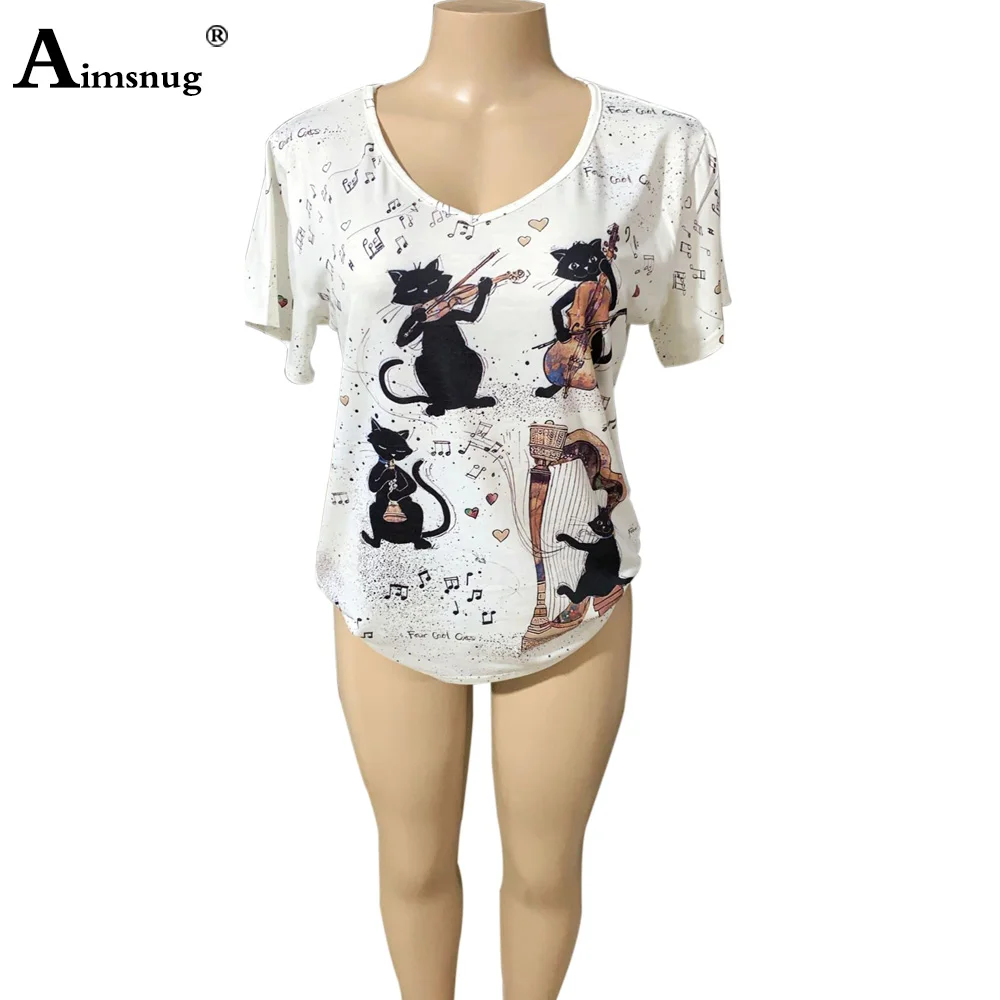 

Plus Size 3XL Ladies Elegant Leisure Casual Tops Women Funny Anime Cartoon Print Tshirt Summer Tees Shirt Femme Clothing 2020