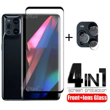 4-in-1 For OPPO Find X3 Pro Glass For Find X3 Pro Phone Film HD Protective Glass Screen Protetor For Find X3 Pro Camera Len Film