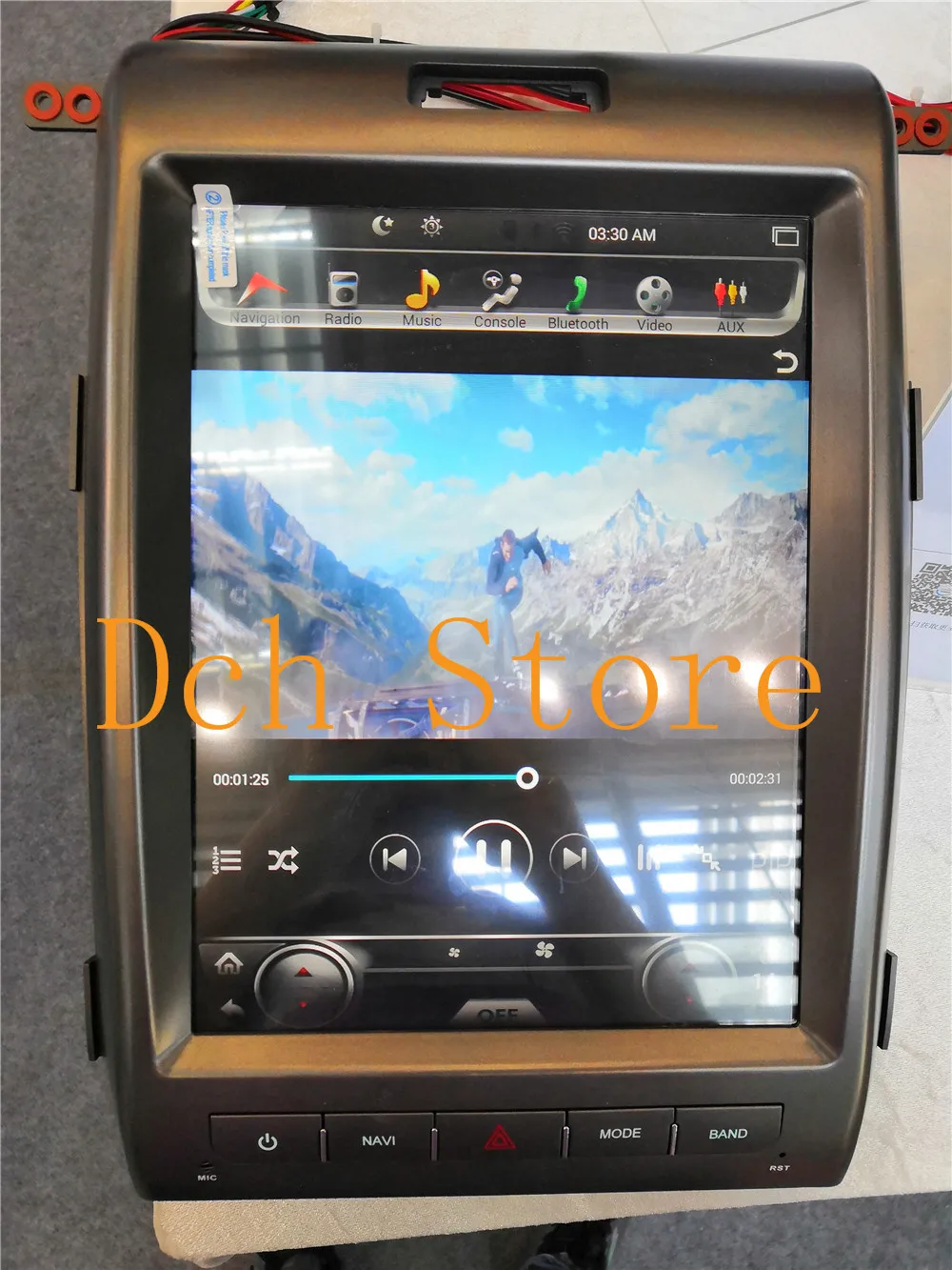12 1 ''вертикальный tesla стиль Android 9 0 автомобильный DVD плеер GPS навигация радио для