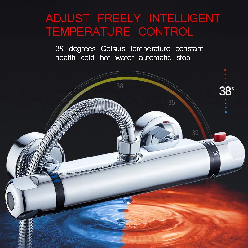 Скрытый душевой водонагреватель термостат смесительный клапан