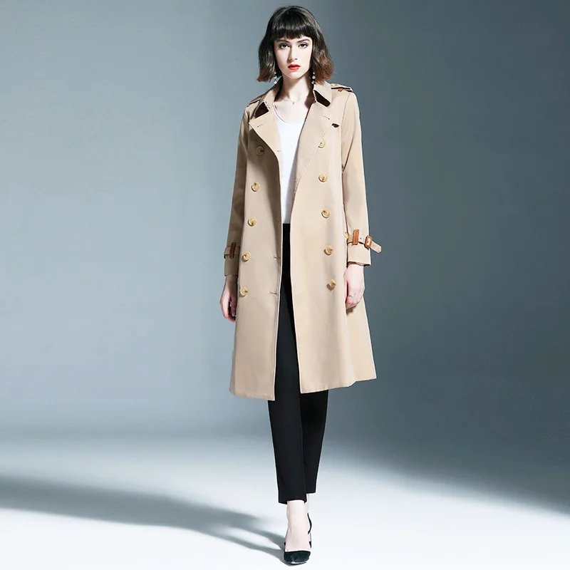 2019 пальто для женщин хлопок длинный плащ coatdouble однобортное Удлиненное Зимняя