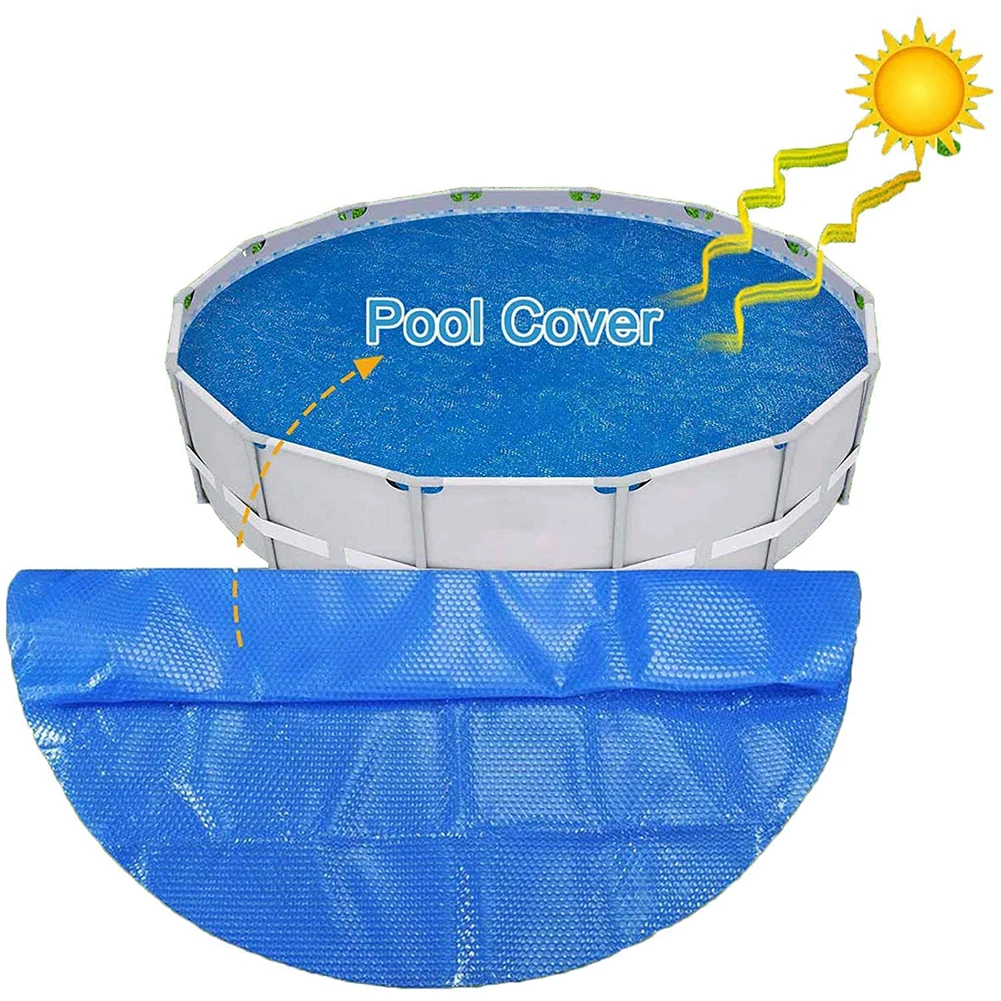 

1Pc Durable Pool Cover Round Solar Swimming Pool Tub Cover Protector 120cm,150cm ,180cm ,240 cm Outdoor Tub Pools Accessories