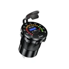 12 В Быстрая зарядка 3,0 USB SUV автомобильное зарядное устройство водонепроницаемое 18 Вт Тип C PD розетка быстрое зарядное устройство светодиодный вольтметром вкл. ВЫКЛ. Выключатель питания