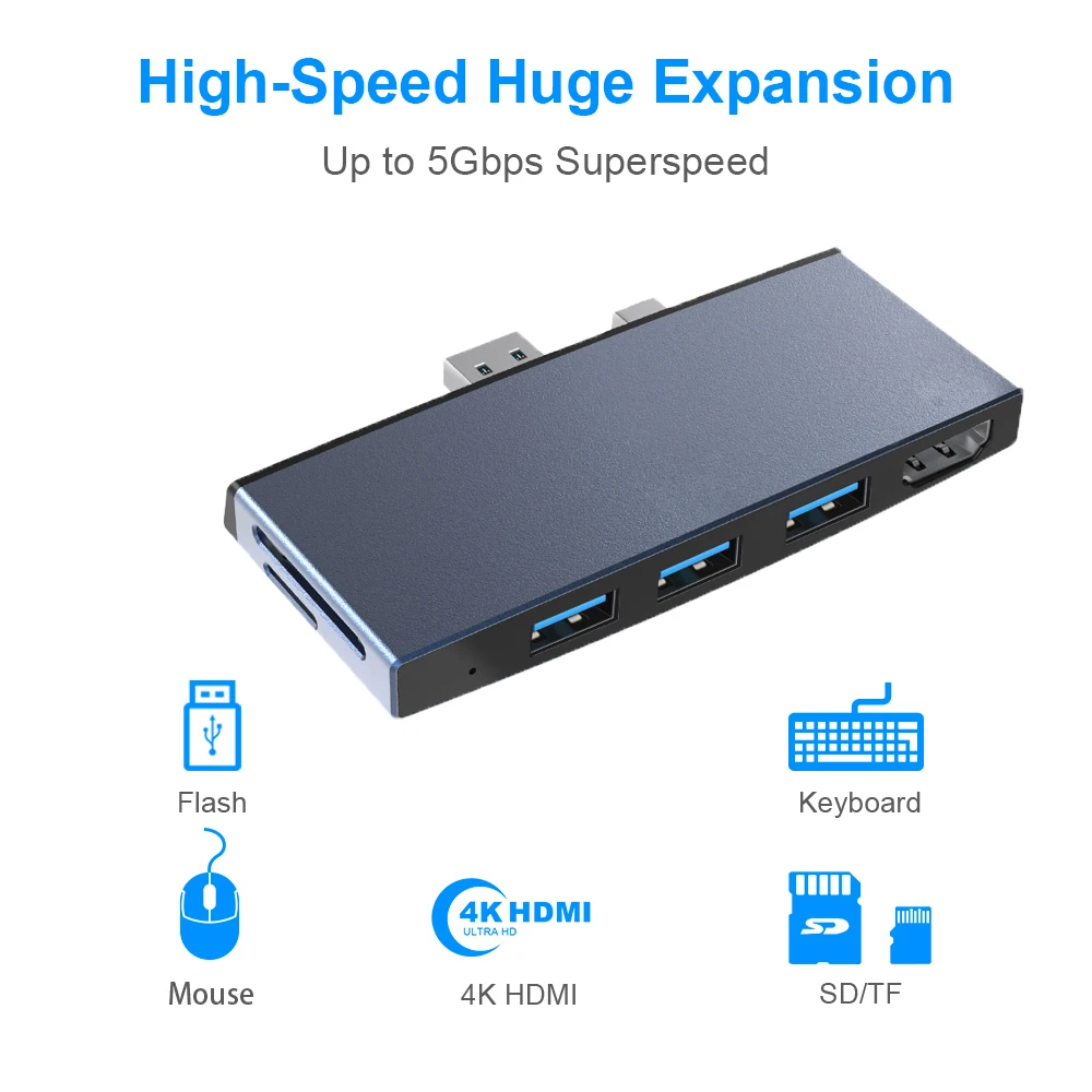 Usb 3 0 кардридер концентратор 4K HDMI Мульти USB сплиттер USB3.0 адаптер для SD/TF micro SD Microsoft