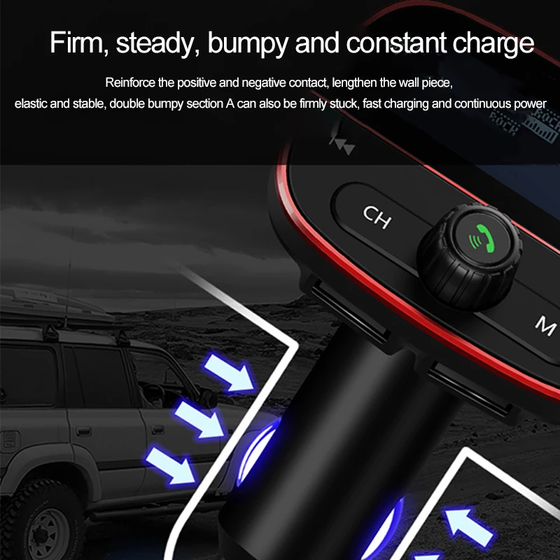Автомобильный адаптер MP3 плеера Bluetooth 4 2 независимый переключатель двойной USB U