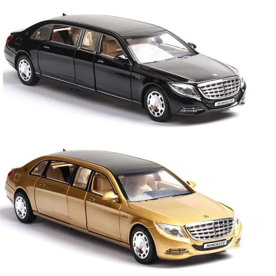 Литая модель автомобиля 1:32 Масштаб Maybach S650 сплав моделирование Расширенный