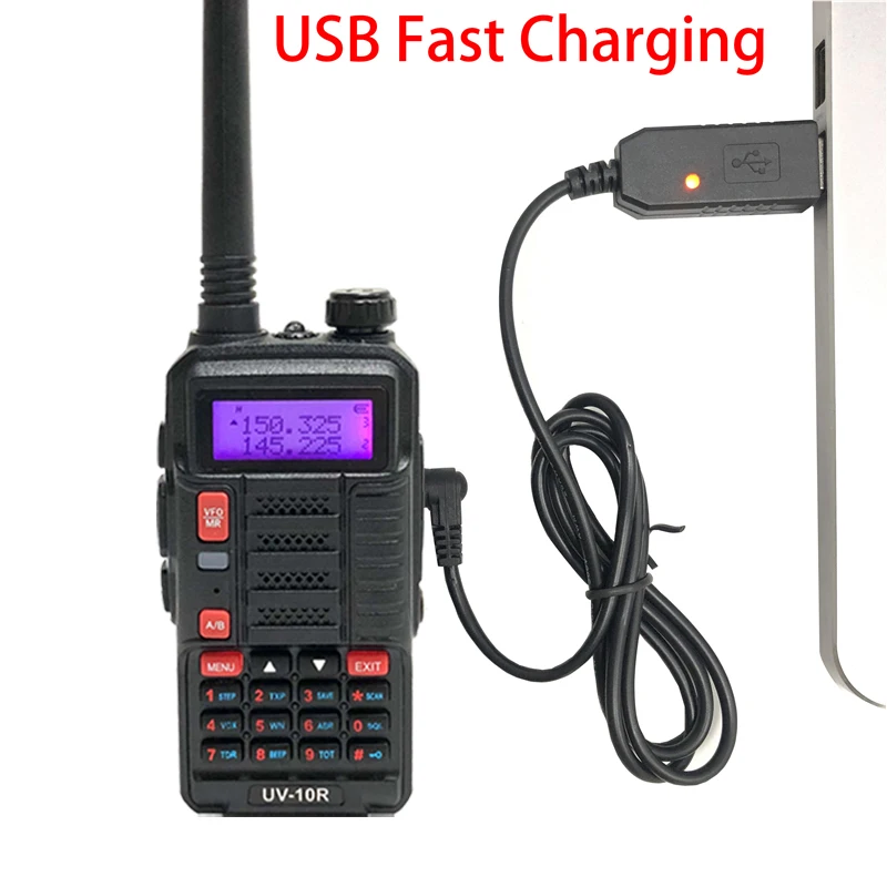 2021 UV-10R BAOFENG Radio 2Pcs Walkie Talkie Dual Band hf Transceiver USB Charging High Power 10W 2Way Long Distance Radio UV10R