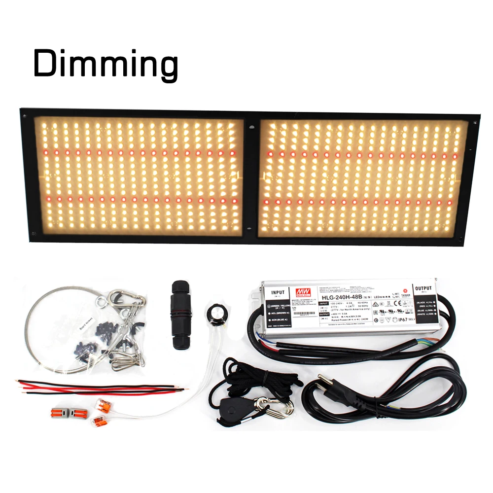 240 Вт светодиодный свет для выращивания квантовой платы samsung LM301B 3500k полный спектр