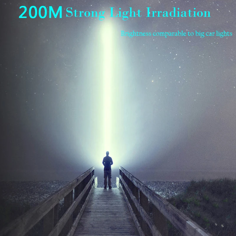 

Portable Mini LED Flashlight USB Rechargeable LED P500 Torch Powerful Searchlight Waterproof Spotlight for Fishing Light Lantern
