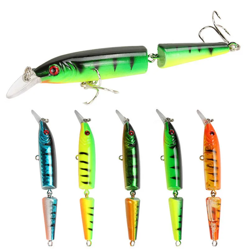 

Minnow Fishing Lure 9g 10.5cm Multi Jointed Sections Crankbait Sea Bass Hard Bait Pike Jerkbait Pesca Carp Fishing