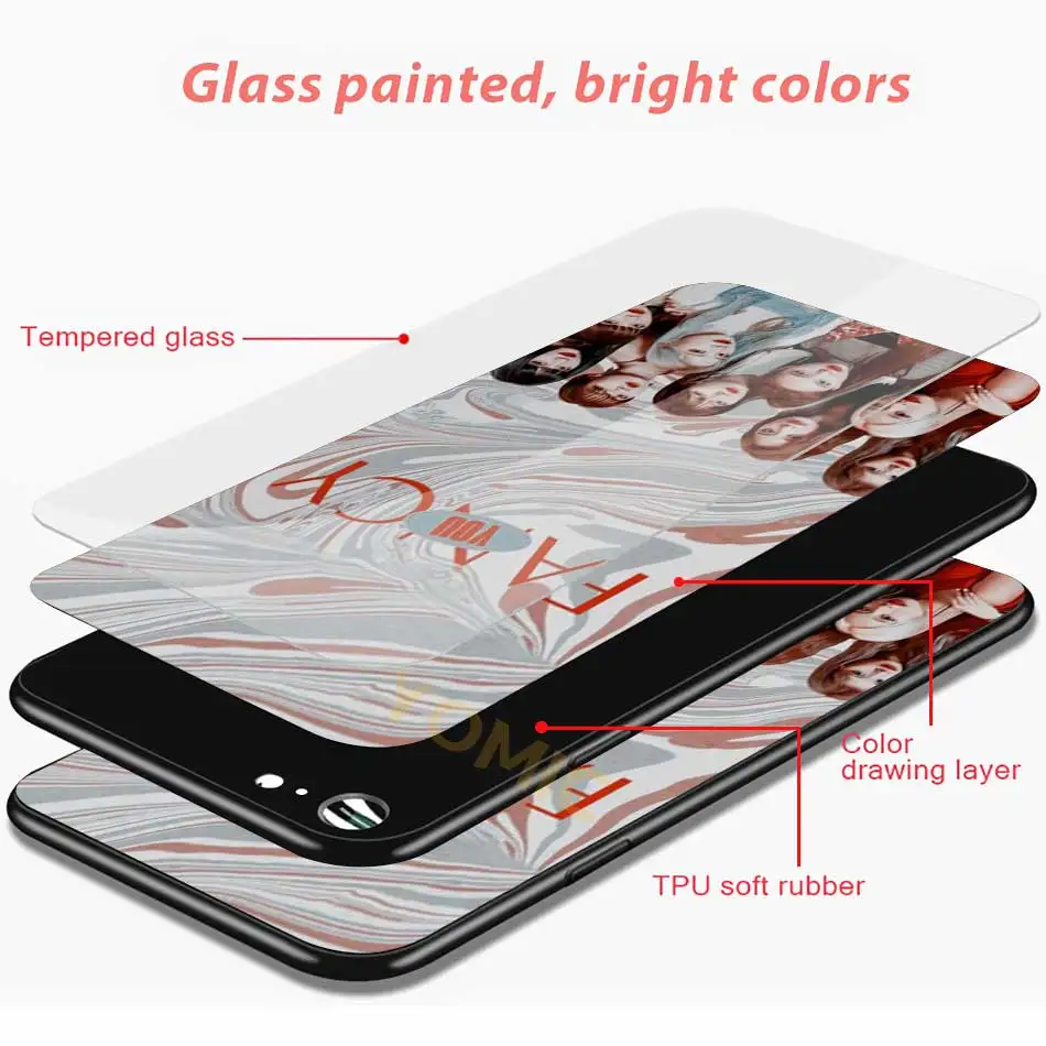 

Twice Mina Momo Kpop Tempered Glass Case for iPhone 12 Mini 11 Pro XR X 7 8 XS MAX 6 6S Plus SE 2020 Phone Casing Cover Shell