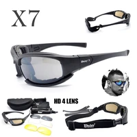 daisy x7 polarized tactical daisy glasses airsoft shooting military glasses outdoor hiking protective mens sunglasses 4 lenses
