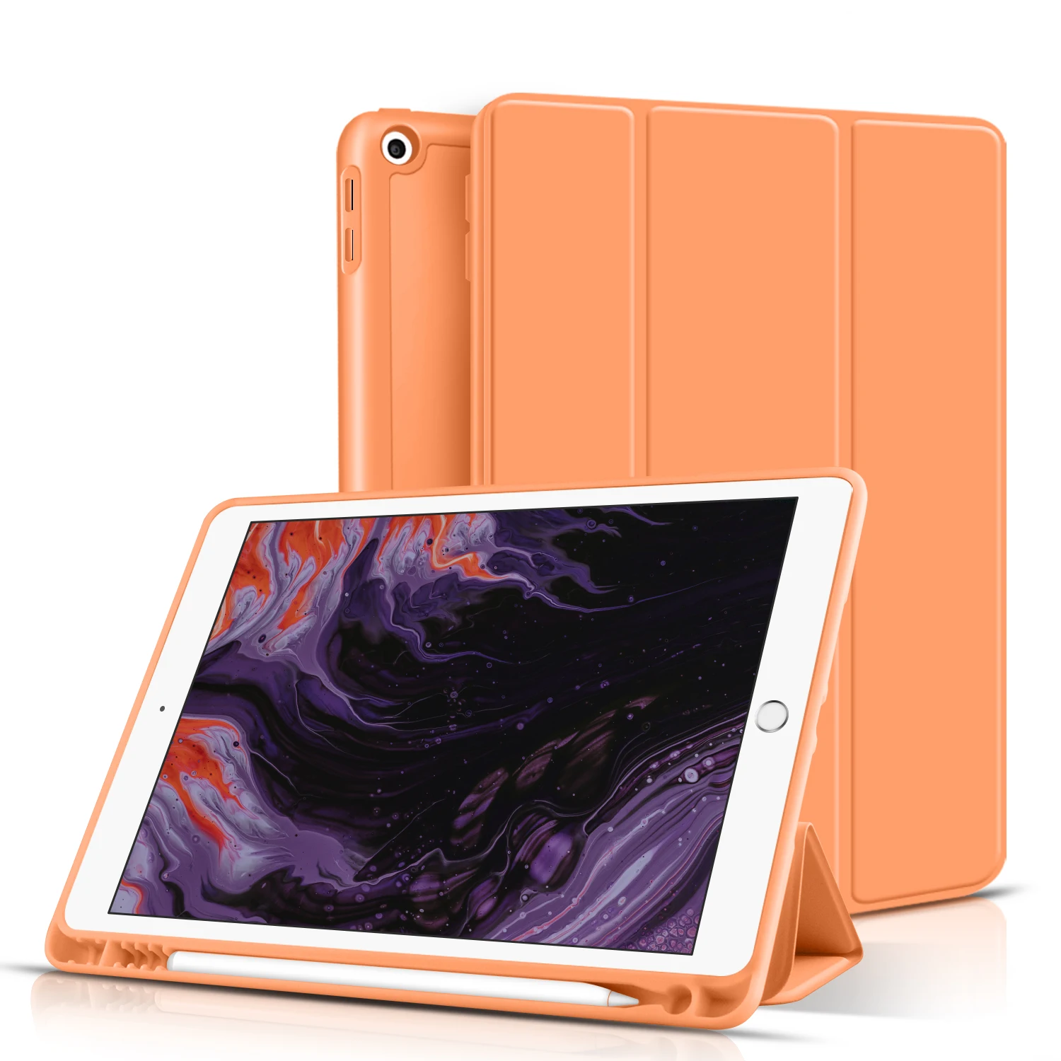 

ZOYU for iPad 5th/6th Generation Case with Pencil Holder, Full Body Protective Smart Cover, for iPad 9.7 Inch 2018/2017 case