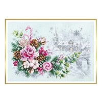 zz5168 christmas decoration cross stitch kits home decor painting picture needlework craft supplies paint fabric home supplies