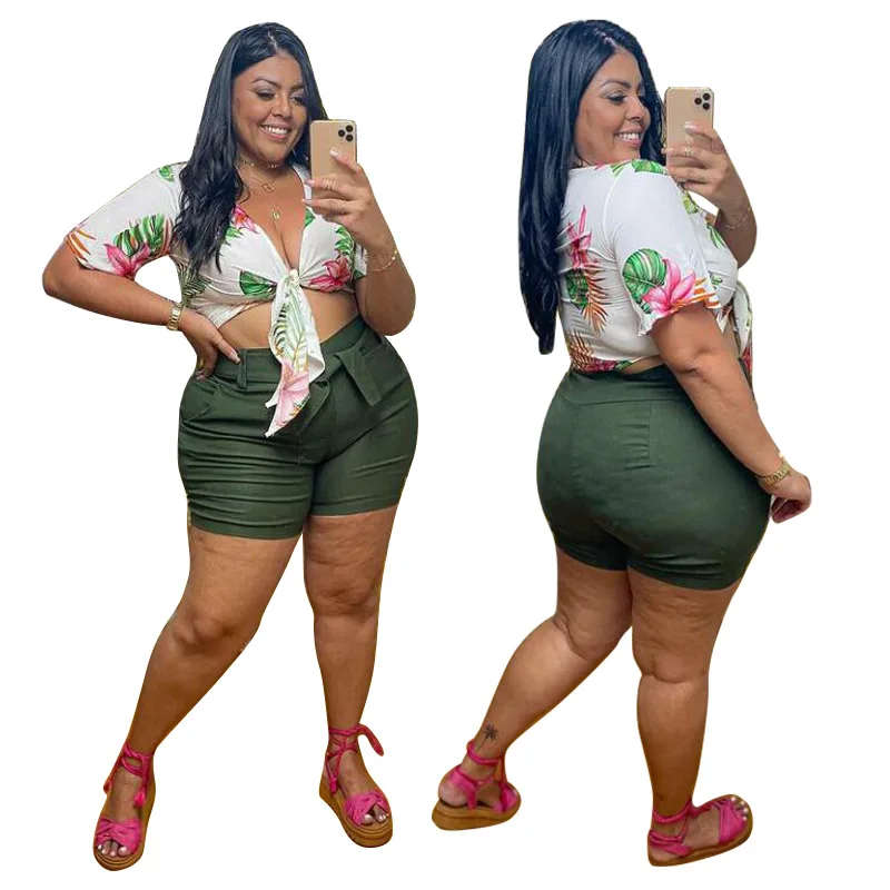 

Женская одежда размера плюс, рубашка с коротким рукавом и блузка, праздничный бандажный сексуальный черный топ с принтом, уличная одежда, оп...