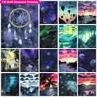 Полноразмернаякруглая алмазная живопись AB, алмазная живопись, искусственная картина маслом, Луна, алмазная вышивка